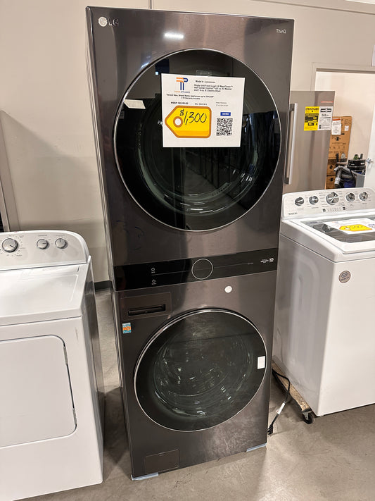 GREAT NEW LG STACKED LAUNDRY CENTER Model:WKEX200HBA  WAS13014