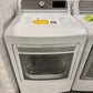 LG - 7.3 Cu. Ft. Smart Electric Dryer with EasyLoad Door - White  Model:DLE7400WE  DRY12314