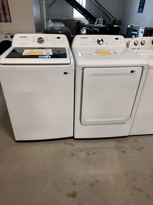 GREAT NEW SAMSUNG TOP LOAD WASHER ELECTRIC DRYER LAUNDRY SET WAS13939 DRY13080