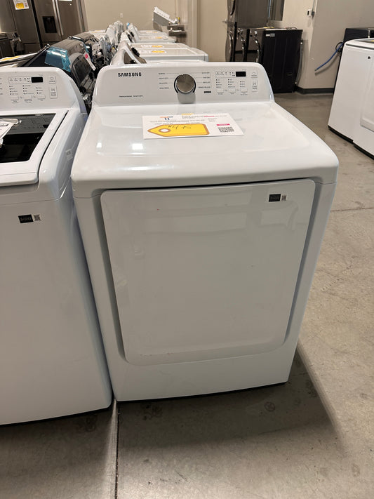 7.2 cu. ft. Electric Dryer with Sensor Dry Samsung  MODEL: DVE45T3200W  DRY13062