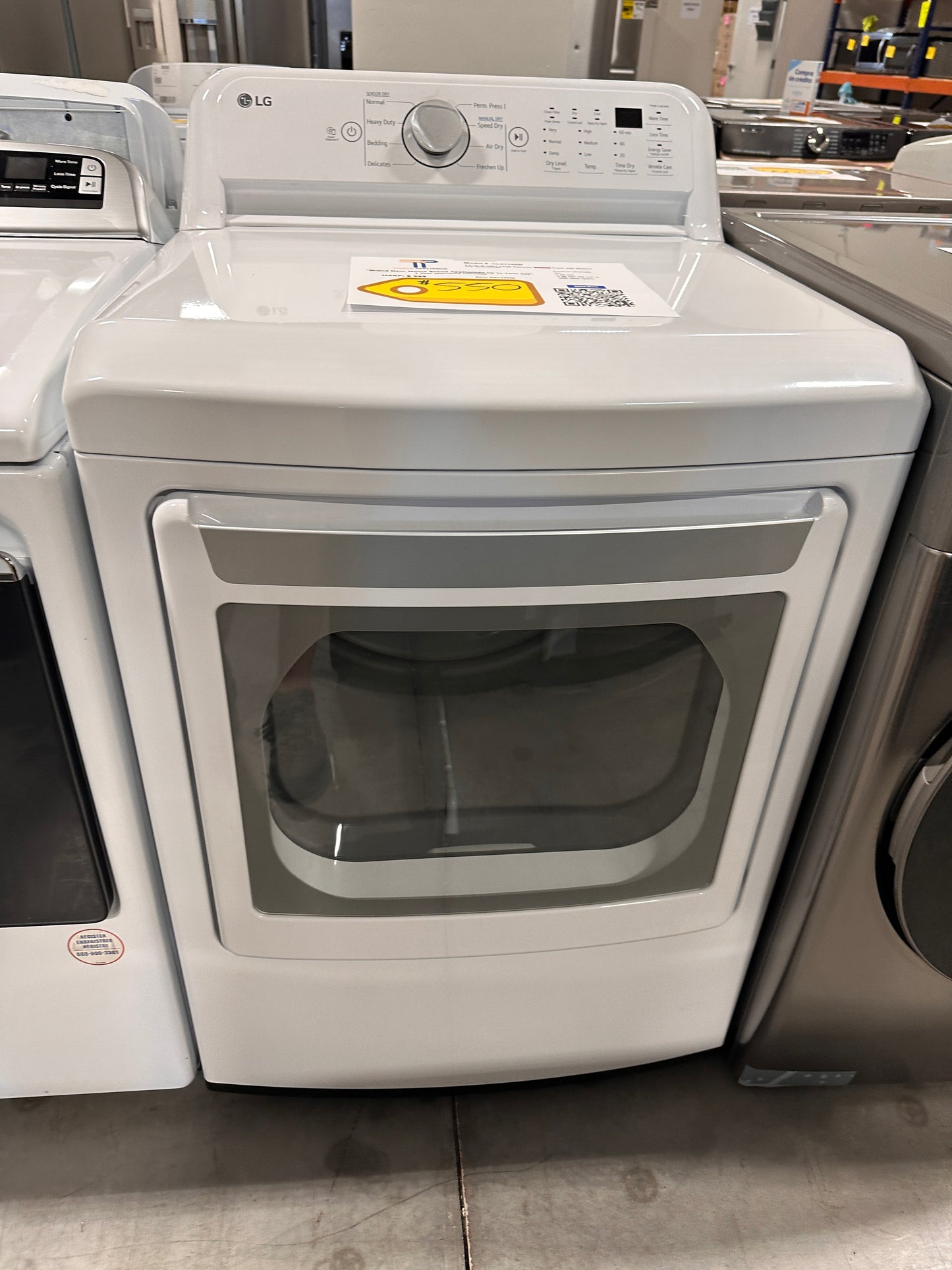 GREAT NEW LG ELECTRIC DRYER - DRY12326 Model:DLE7150W