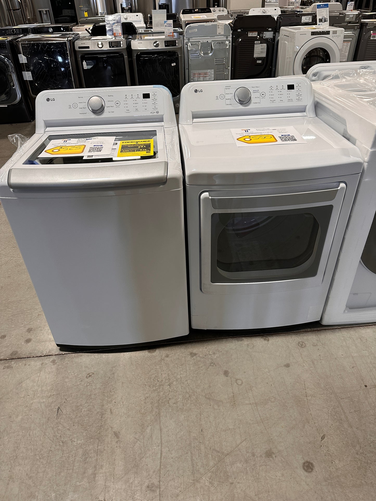 BEAUTIFUL TOP LOAD WASHER ELECTRIC DRYER LAUNDRY SET WAS13043 DRY12324