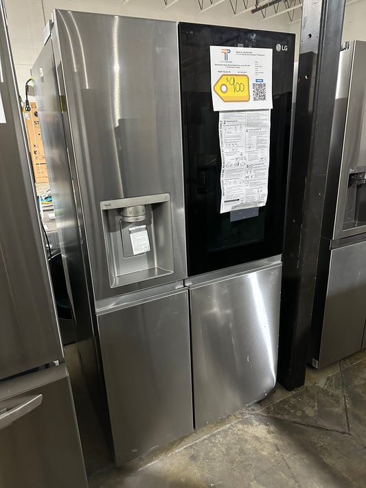 INSTAVIEW LG SIDE BY SIDE REFRIGERATOR MODEL: LRSOS2706S  REF12315S