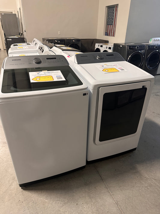 GREAT NEW SAMSUNG LAUNDRY SET with ELECTRIC DRYER WAS13924 DRY13060