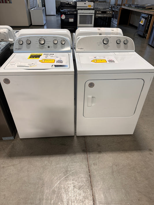 BEAUTIFUL NEW WHIRLPOOL LAUNDRY SET WAS13037 DRY11726S