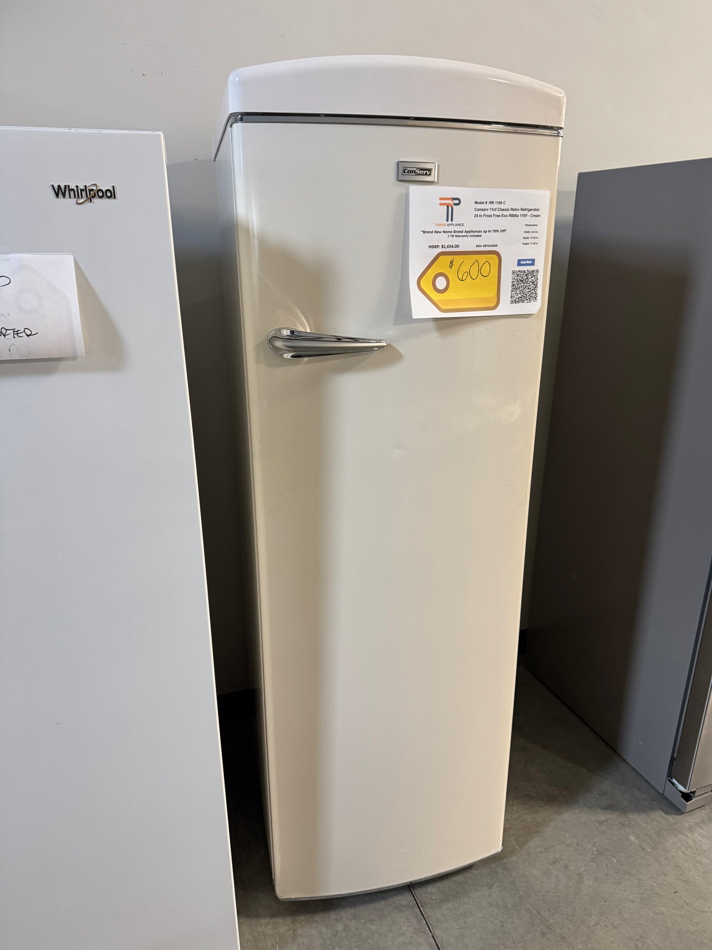 Equator Advanced Appliances 11.12-cu ft Freezerless Refrigerator  MODEL: RR 1100 C  REF10456R