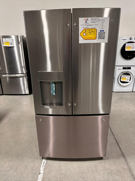 GE - 27.7 Cu. Ft. French Door Refrigerator - Stainless steel  Model:GFE28GYNFS  REF12890