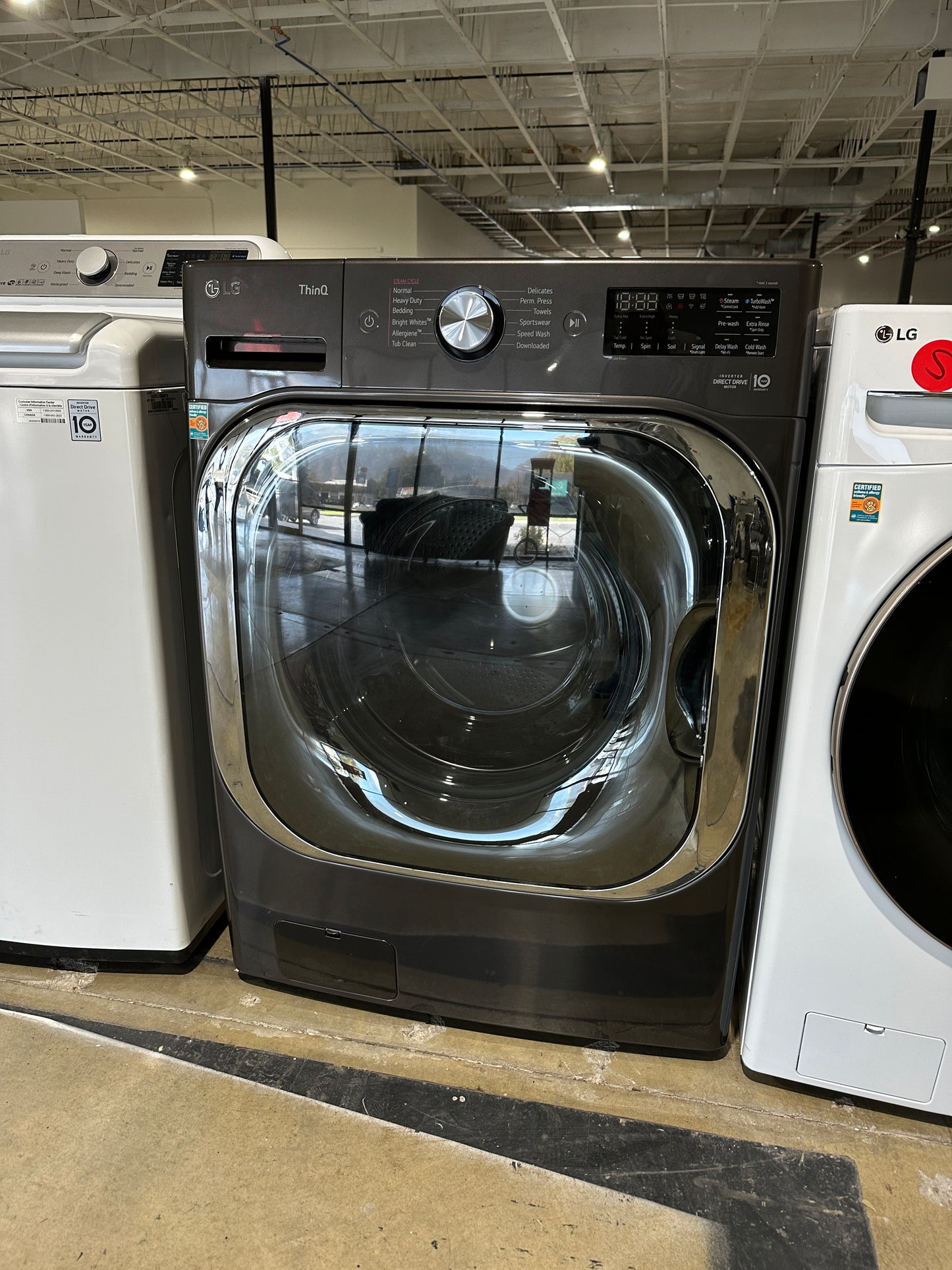 GREAT NEW LG STACKABLE SMART FRONT LOAD WASHER MODEL: WM8900HBA  WAS11990S