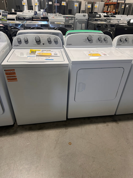 GORGEOUS NEW WHIRLPOOL LAUNDRY SET TOP LOAD WASHER ELECTRIC DRYER WAS13935 DRY13057