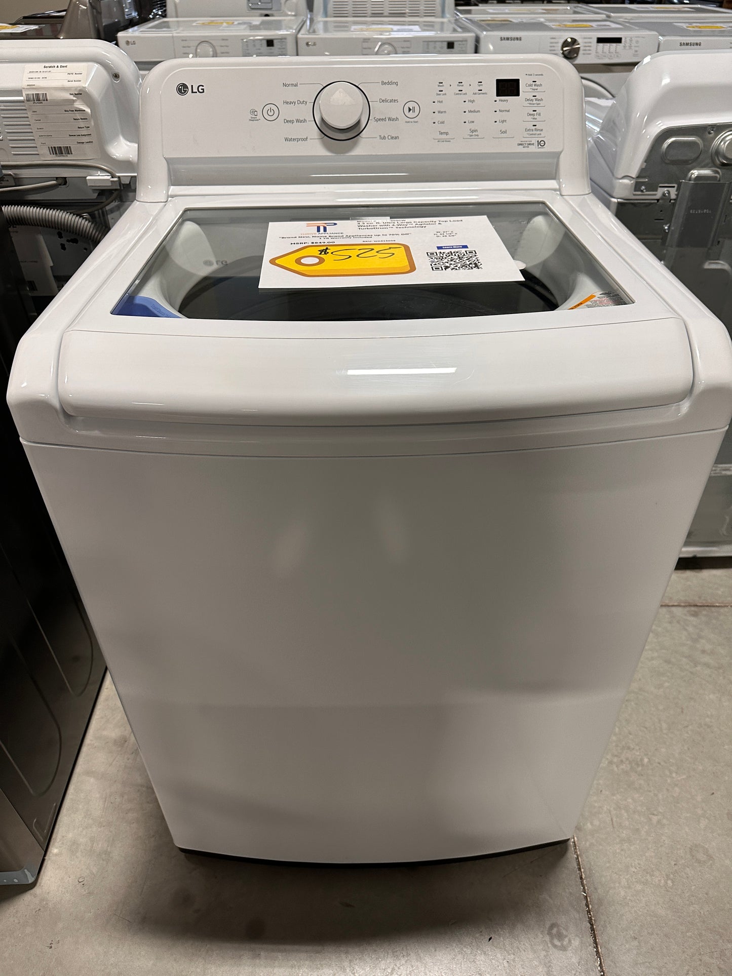 GREAT NEW LG TOP LOAD WASHER with TURBODRUM Model:WT7005CW  WAS13058