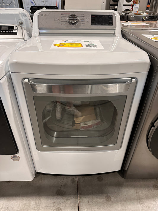 MAJORLY DISCOUNTED LG - 7.3 Cu. Ft. Smart Gas Dryer with Steam and Sensor Dry - Model:DLGX7901WE  DRY12351