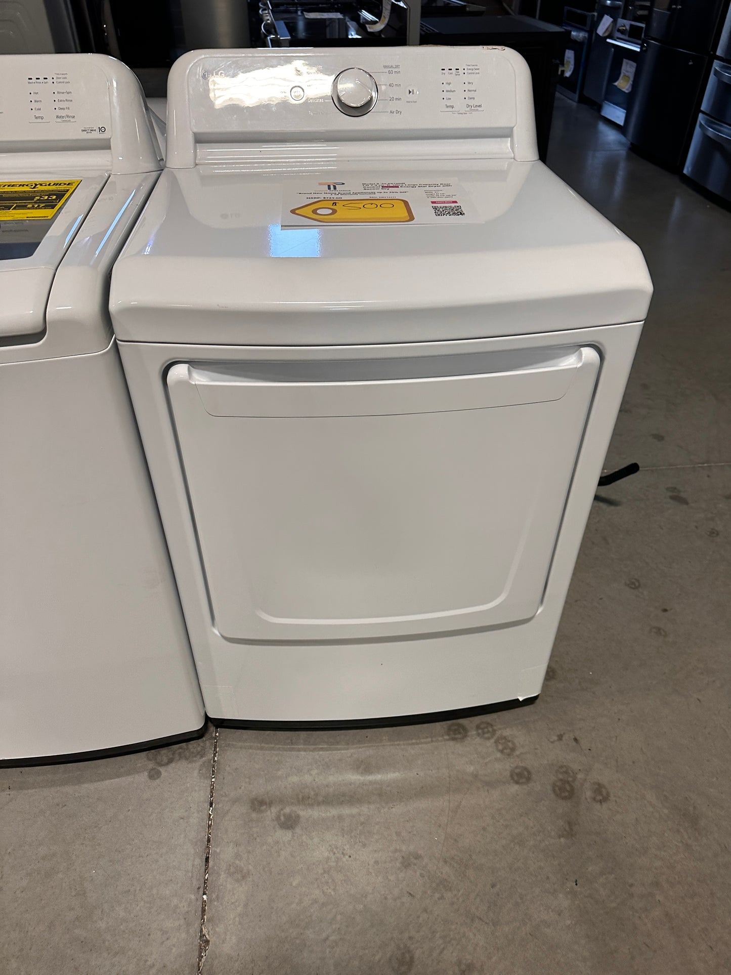 BRAND NEW! LG 7.3 cu.ft. Electric Dryer  MODEL: DLE6100W  DRY13111
