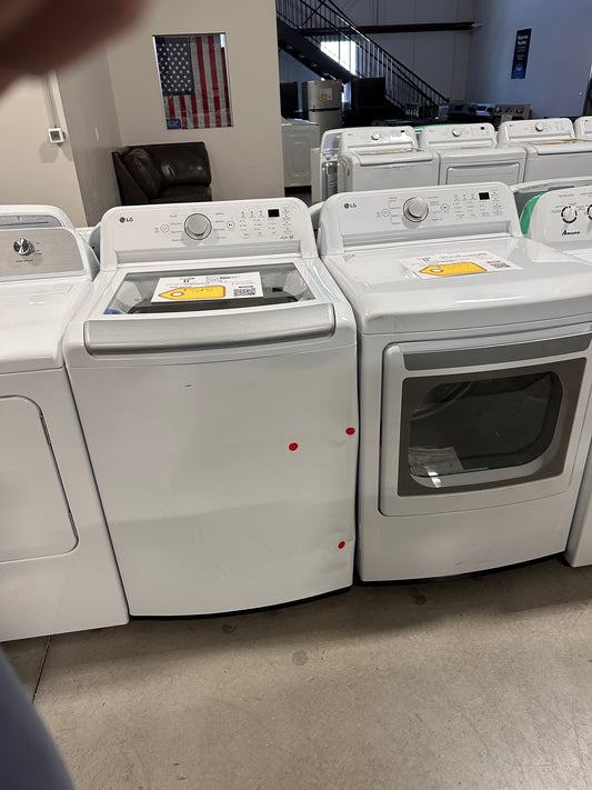 GREAT NEW LG LAUNDRY SET TOP LOAD WASHER ELECTRIC DRYER WAS13970 DRY13027