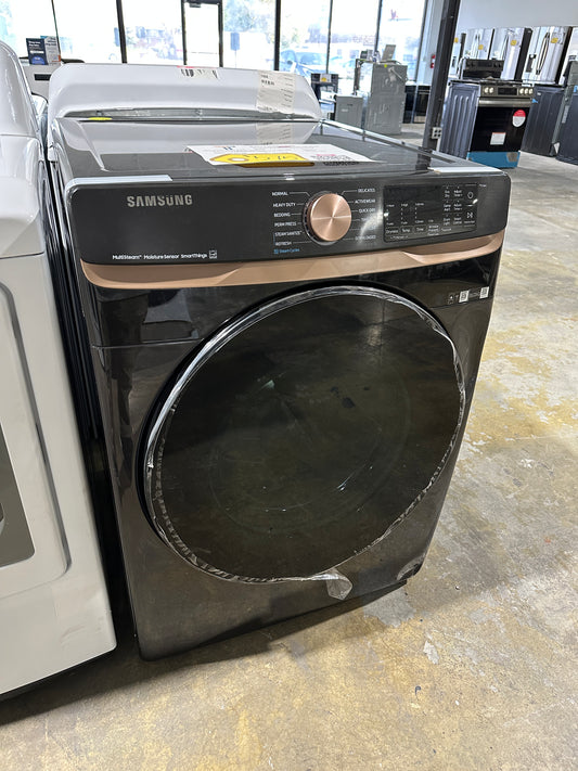 NEW BRUSHED BLACK SAMSUNG ELECTRIC DRYER MODEL: DVE50BG8300VA3  DRY11901S