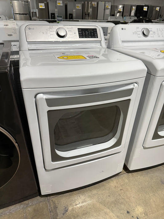 LG - 7.3 Cu. Ft. Smart Electric Dryer with EasyLoad Door - White  MODEL: DLE7400WE  DRY11911S