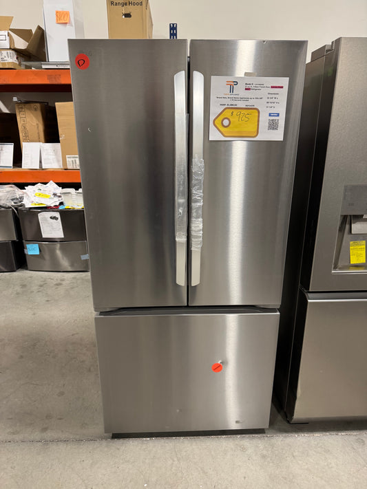 LG 33 in. W. 21 cu.ft. SMART Counter Depth MAX French Door Refrigerator with Ice Maker in PrintProof Stainless Steel