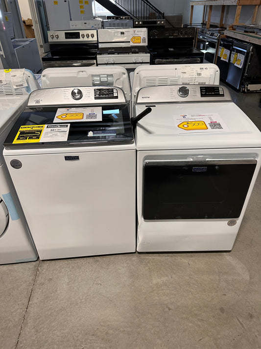 GORGEOUS TOP LOAD WASHER ELECTRIC DRYER LAUNDRY SET WAS13067 DRY12320