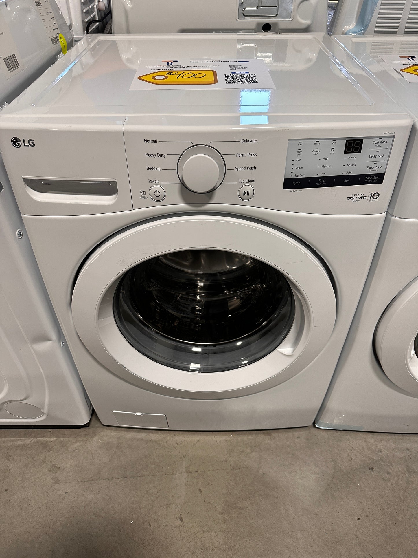Front-Load Washer with 6Motion Technology - White  Model:WM3400CW  WAS13068