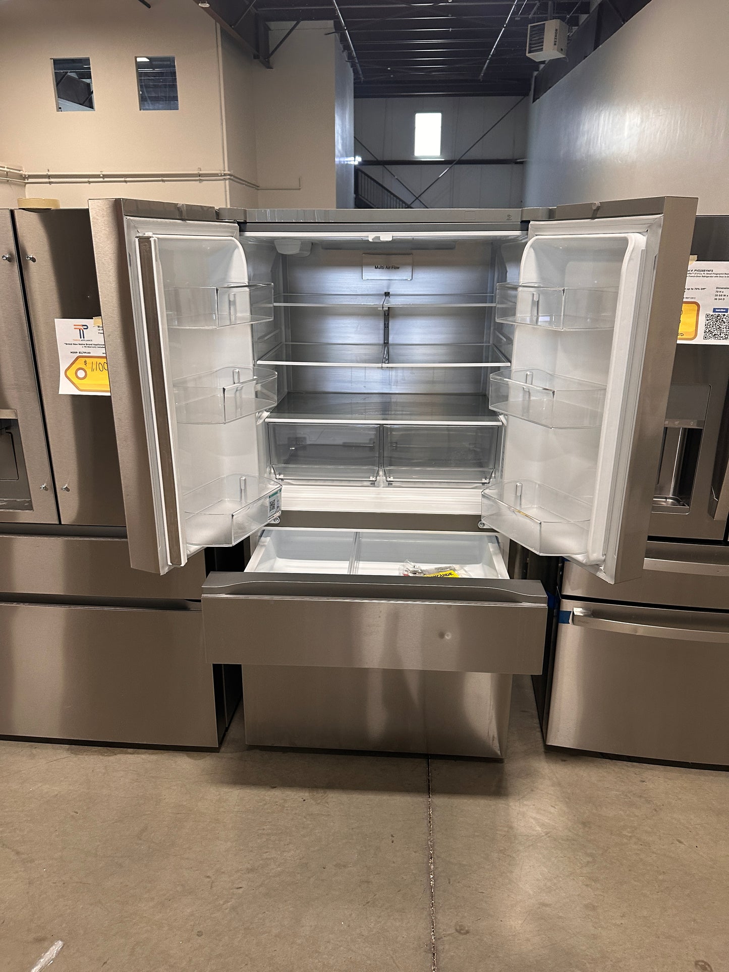 NEW! LG 29.6 Cu. Ft. Stainless 4-Door French Door Refrigerator  MODEL: LF30S8210S  REF13875