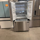 BEAUTIFUL BRAND NEW FRENCH DOOR CRAFT ICE MAKING REFRIGERATOR MODEL: LHFS28XBS  REF13935