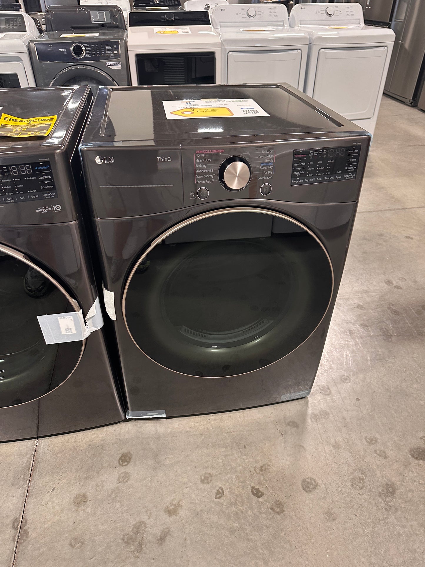 LG 7.4 Cu. Ft. Front Load Gas Dryer with TurboSteam  MODEL: DLGX4001B  DRY13103