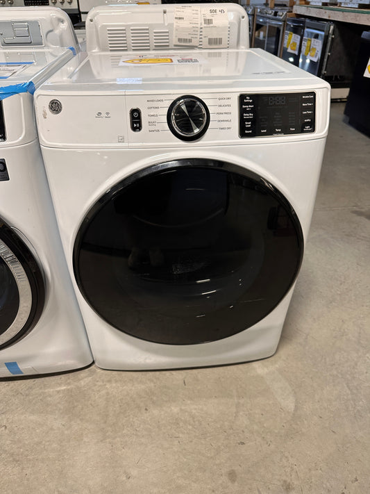 GE - 7.8 Cu. Ft. 10-Cycle Electric Dryer - Model:GFD55ESSNWW  DRY12364