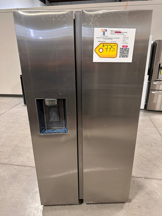 GREAT NEW SAMSUNG SIDE BY SIDE REFRIGERATOR Model:RS22T5201SR/AA  REF12924