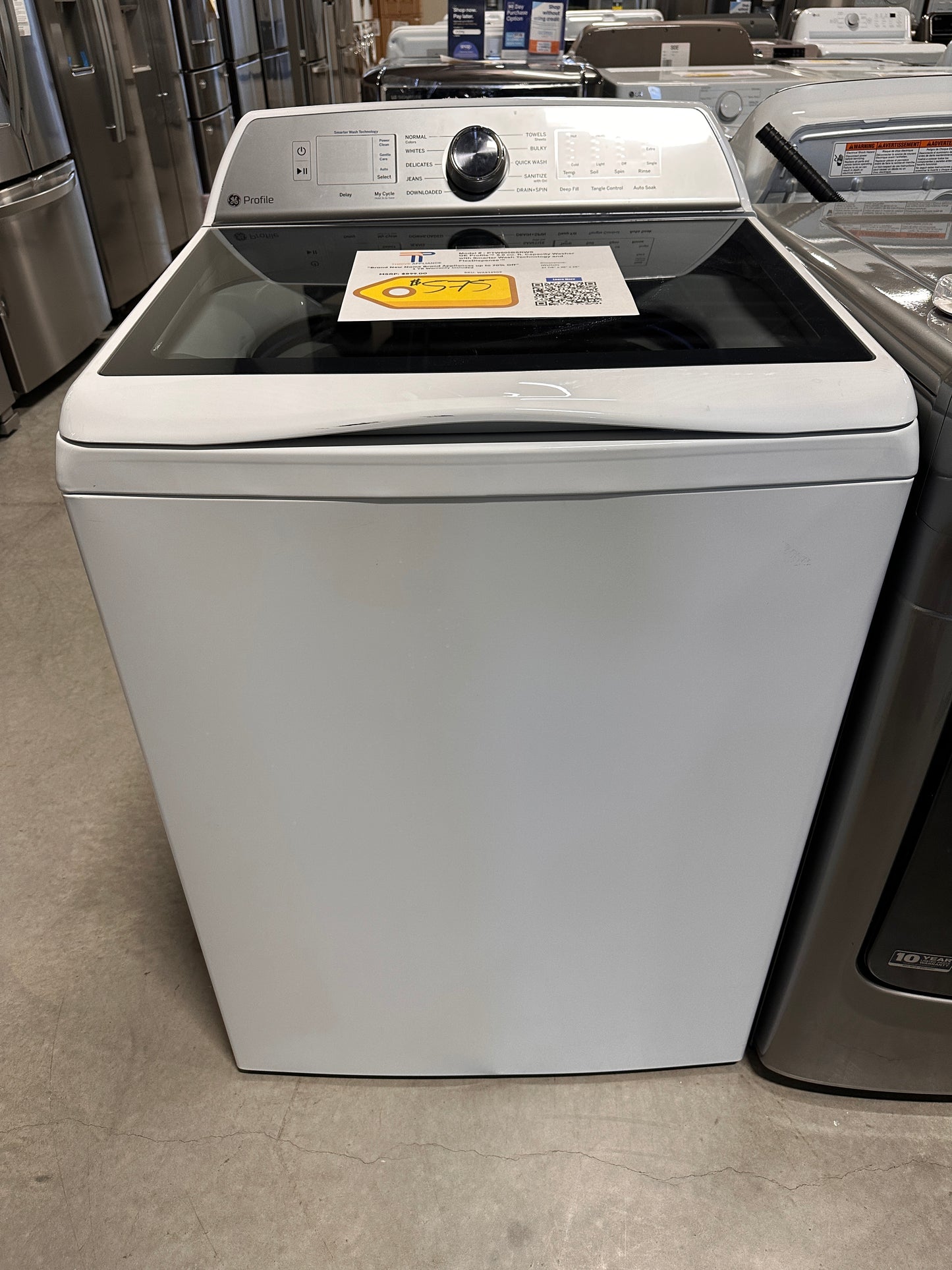 GREAT TOP LOAD GE PROFILE WASHER - WAS12909 PTW600BSRWS