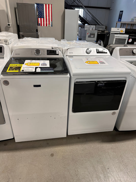 GREAT NEW TOP LOAD WASHER ELECTRIC DRYER LAUNDRY SET - WAS13060 DRY12367
