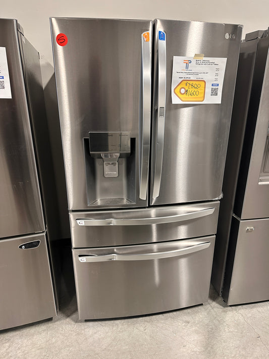 NEW! LG 30 Cu. Ft. Stainless Smart French Door Refrigerator  MODEL: LRMDS3006S  REF13861