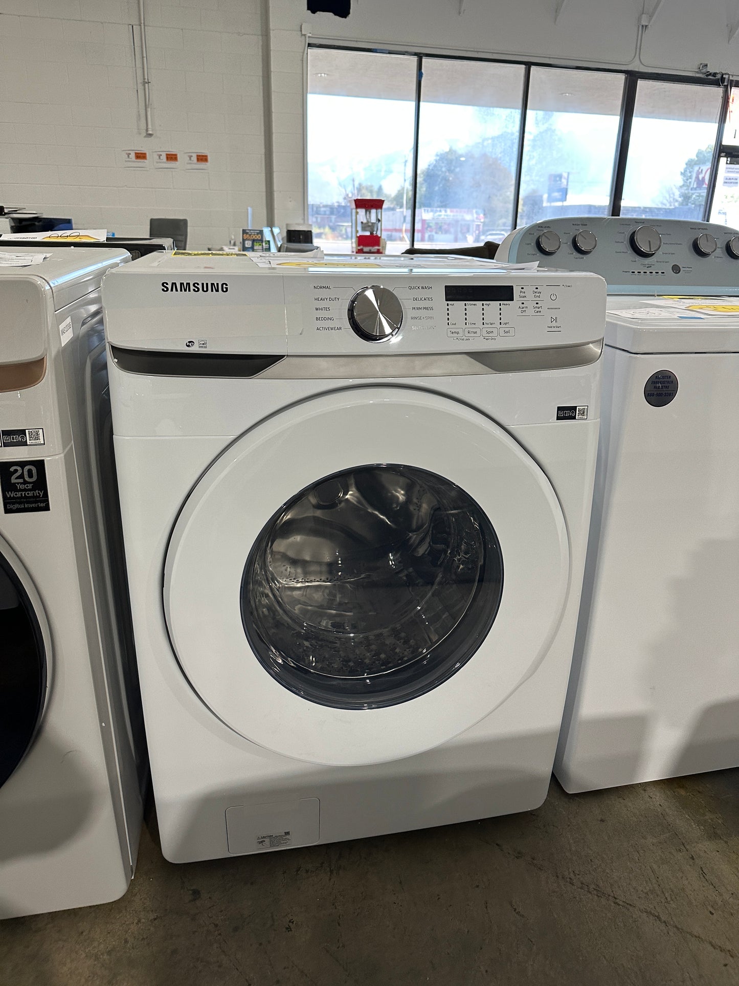 GORGEOUS NEW SAMSUNG STACKABLE FRONT LOAD WASHER MODEL: WF45T6000AW  WAS12045S