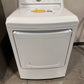 LG - 7.3 cu ft Electric Dryer with Sensor Dry - White  Model:DLE7000W  DRY12397