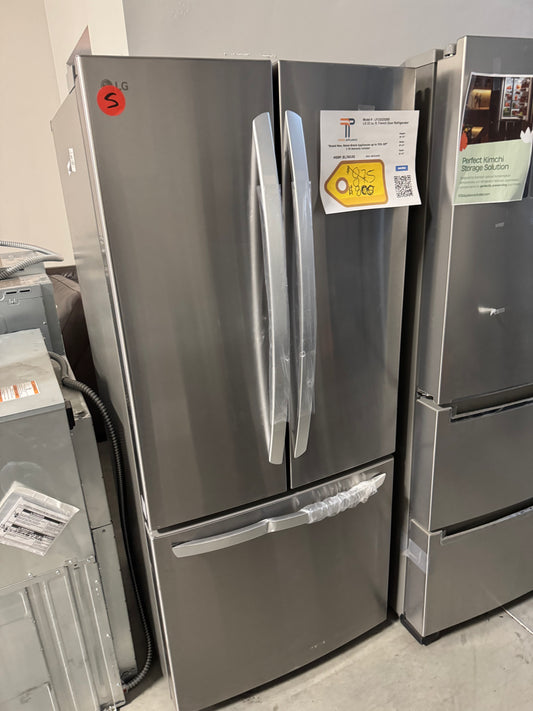 LG 22 cu. ft. 30 Inch Wide French Door Refrigerator - Stainless Steel