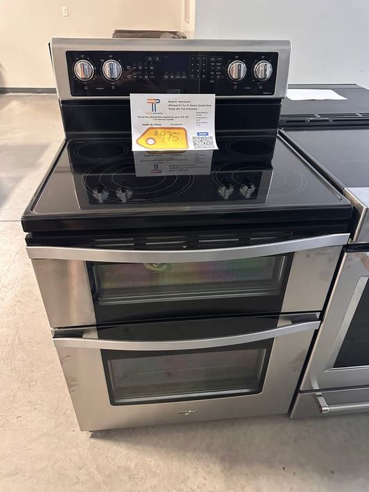 Whirlpool 6.7 Cu. Ft. Electric Double Oven Range with True Convection  MODEL: WGE745C0FS  RAG12039