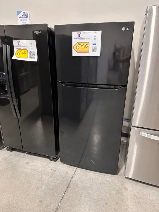 GREAT GARAGE FRIDGE - NEW LG BLACK REFRIGERATOR Model:LTCS20020B  REF12951