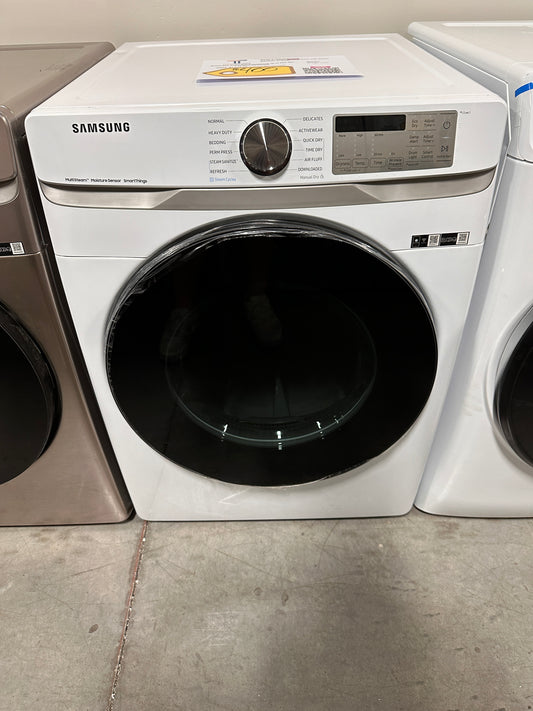 NEW SAMSUNG 7.5 CU FT ELECTRIC DRYER Model:DVE45B6300W  REF12404