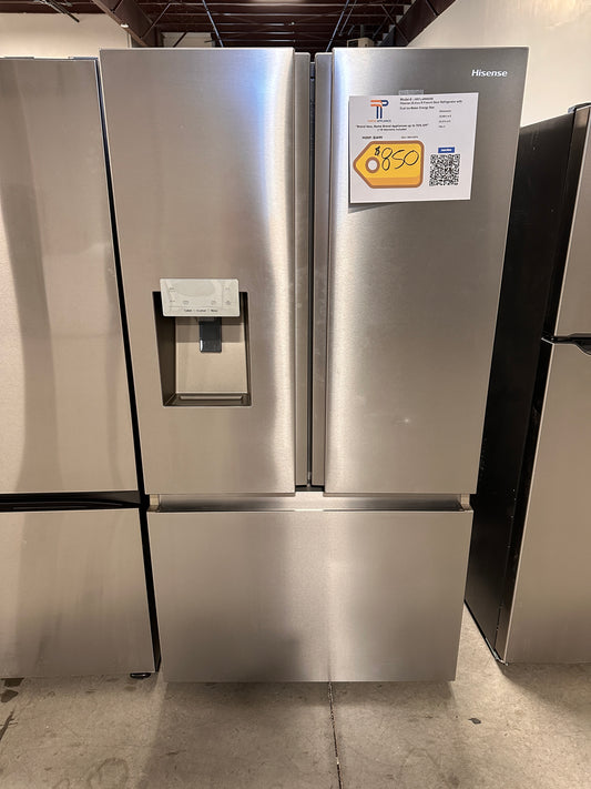 NEW HISENSE FRENCH DOOR REFRIGERATOR WITH DUAL ICE MAKER Model: HRF254N6DSE  REF12971