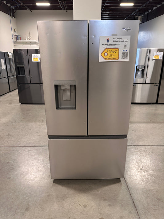 GORGEOUS SLIGHTLY USED WHIRLPOOL FRENCH DOOR REFRIGERATOR MODEL: WRFF3536SZ  REF13946