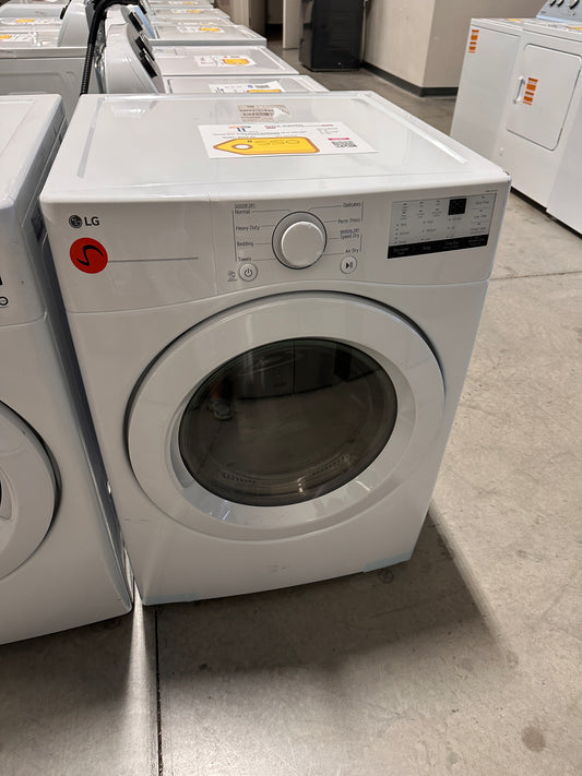 NEW LG LARGE CAPACITY ELECTRIC DRYER MODEL: DLE3400W  DRY13129