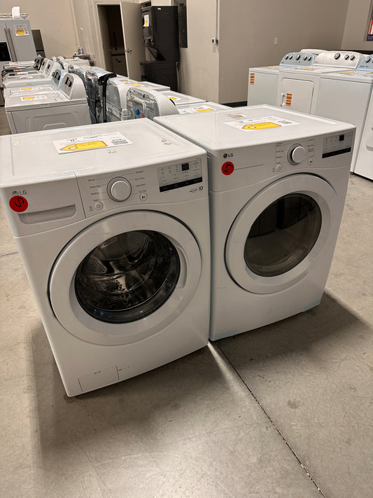 GREAT LG LAUNDRY SET STACKABLE WASHER ELECTRIC DRYER WAS14004 DRY13129