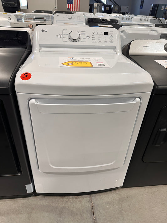 BEAUTIFUL NEW LG 7.3 Cu. Ft. Electric Dryer with Sensor Dry  MODEL: DLE7000W  DRY13135