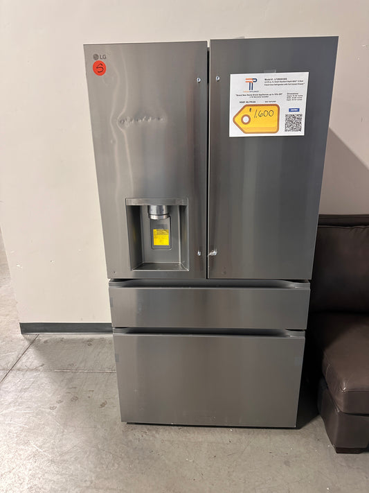GREAT NEW LG 28.6 Cu Ft French Door Refrigerator  MODEL: LF29H8330S  REF13987