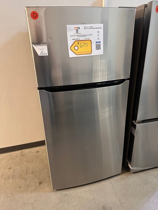 BRAND NEW LG 24 cu. ft. Top Freezer Refrigerator  MODEL: LHTNS2403S  REF13981
