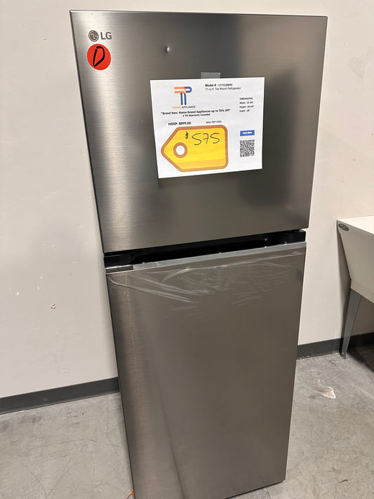BRAND NEW! LG 11 cu.Ft. Top Mount Refrigerator  MODEL: LT11C2000V  REF13982