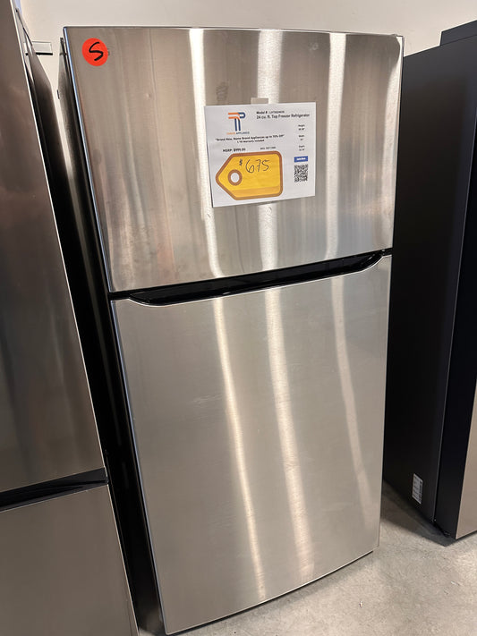 GORGEOUS MODEL! LG 24 cu. ft. Top Freezer Refrigerator  MODEL: LHTNS2403S  REF13980