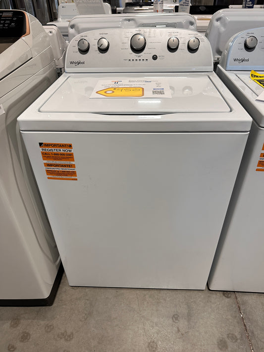 NEW! Whirlpool 3.5-cu ft High Efficiency Top-Load Washer  MODEL: WTW4816FW  WAS14013