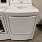 LG - 7.3 Cu. Ft. Smart Electric Dryer with Sensor Dry - White  Model:DLE7150W  DRY12416