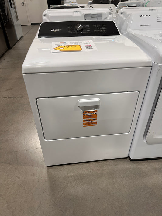Whirlpool 7.0 Cu. Ft. Top Load Electric Moisture Sensing Dryer  MODEL: WED5010LW  DRY13141