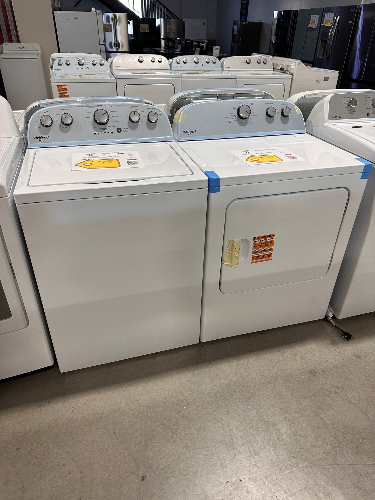 BEAUTIFUL BRAND NEW WHIRLPOOL LAUNDRY SET WAS13937 DRY13139