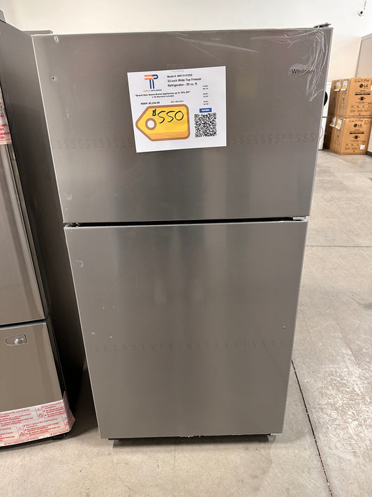 GREAT NEW STAINLESS STEEL GARAGE FRIDGE Model:WRT311FZDZ  REF12991